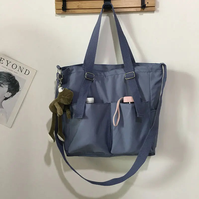 Waterproof Nylon Handbags Shoulder Bags High Capacity Female Crossbody Bags Casual Women Messenger Tote Shopping Bag Schoolbag
