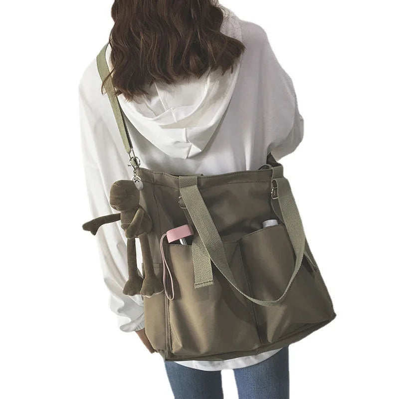 Waterproof Nylon Handbags Shoulder Bags High Capacity Female Crossbody Bags Casual Women Messenger Tote Shopping Bag Schoolbag