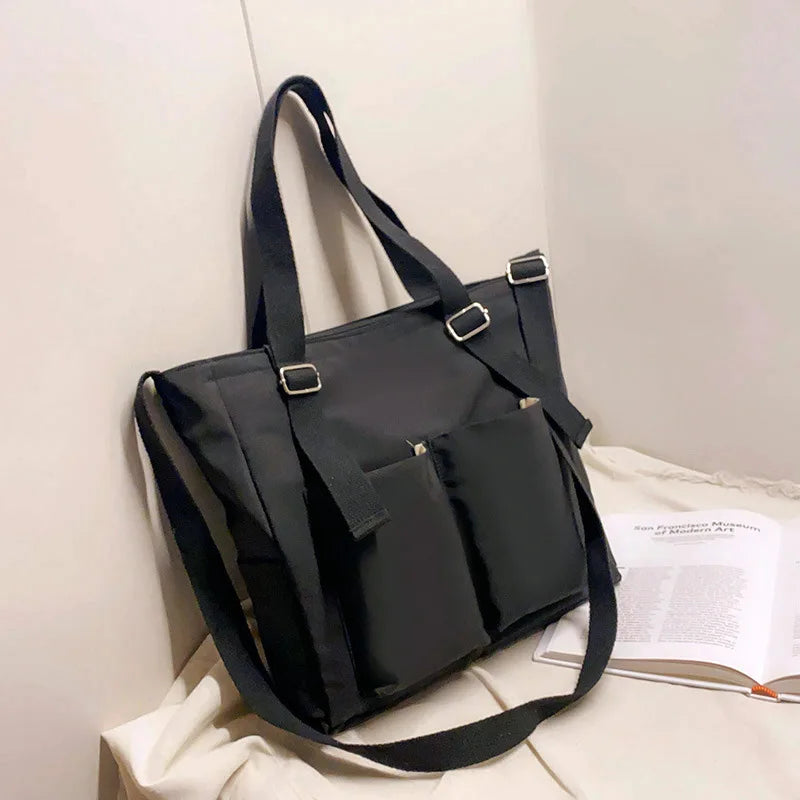 Waterproof Nylon Handbags Shoulder Bags High Capacity Female Crossbody Bags Casual Women Messenger Tote Shopping Bag Schoolbag