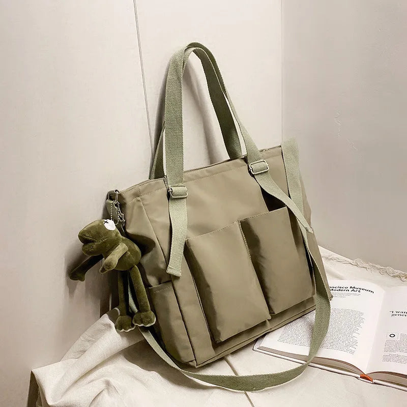 Waterproof Nylon Handbags Shoulder Bags High Capacity Female Crossbody Bags Casual Women Messenger Tote Shopping Bag Schoolbag