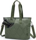 Pickleball Tote Bags for Women with Fence Hook, Quilted Puffer Pickleball Paddle Holder Case Gym/Sports Tote