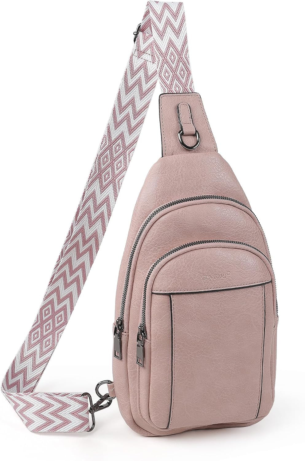 Small Sling Bags for Women, Leather Cross Body Purses Bag for Daily Travel Leisure Sport Fanny Packs with Adjustable Strap