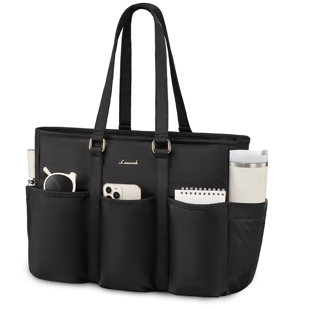 Laptop Tote Bag for Women Work, Teacher Tote Bag Nurse Bag with Large Cup Hol...