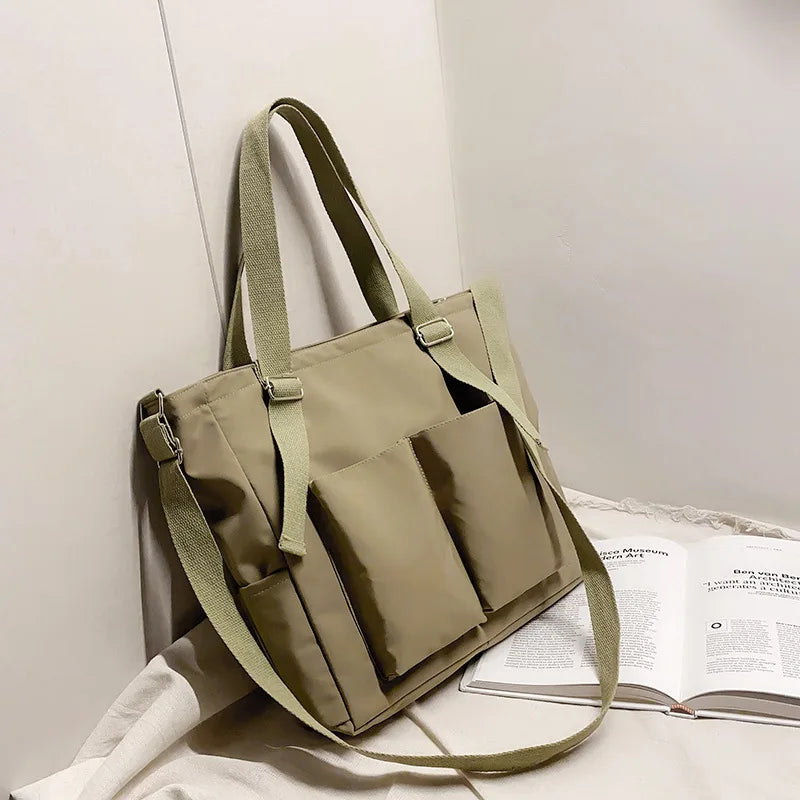 Waterproof Nylon Handbags Shoulder Bags High Capacity Female Crossbody Bags Casual Women Messenger Tote Shopping Bag Schoolbag