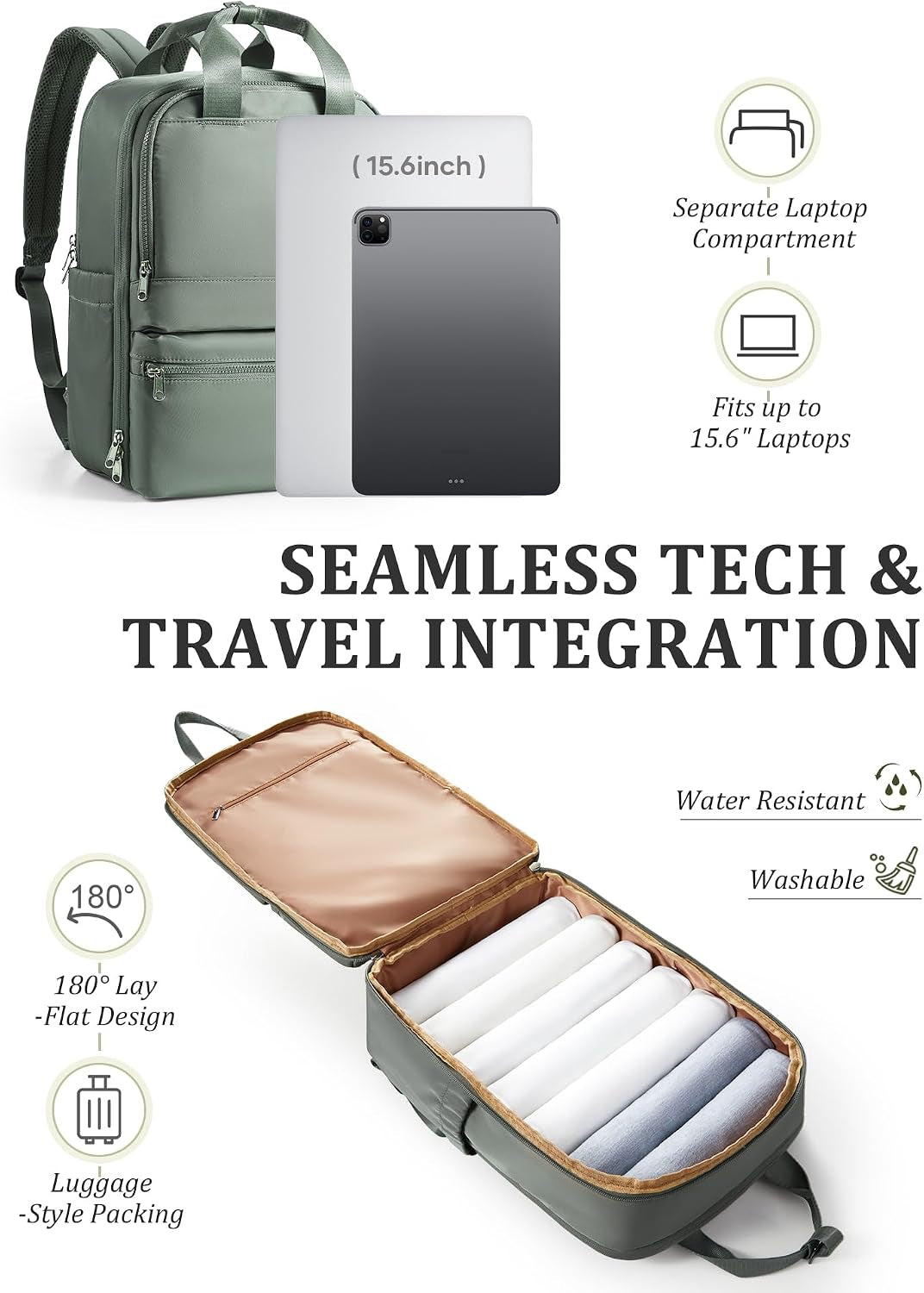Small Travel Backpack for Women Men Personal Item Travel Bag Carry on Backpack for Travel Carry on Luggage