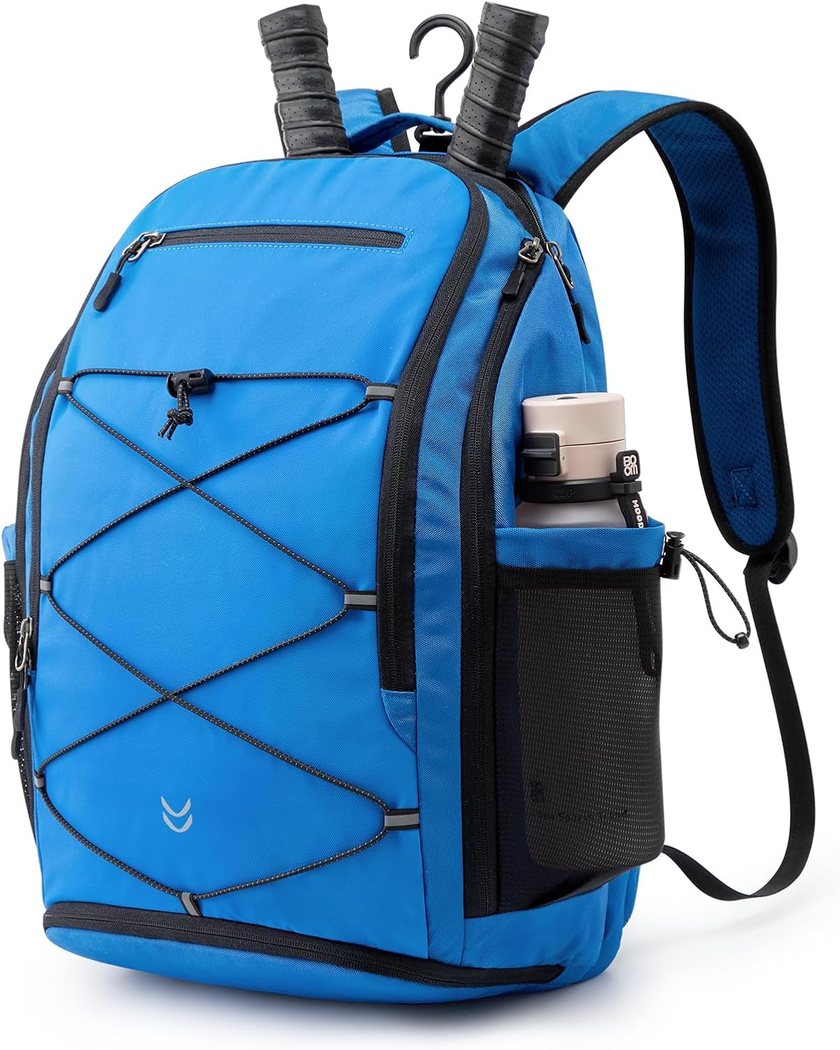 Pickleball Bag Pickleball Backpack for Women & Men School Backpack for Teens Bookbag for College Student with Fence Hook Laptop Compartment(Blue)