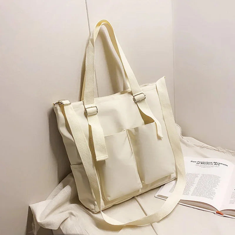 Waterproof Nylon Handbags Shoulder Bags High Capacity Female Crossbody Bags Casual Women Messenger Tote Shopping Bag Schoolbag